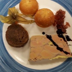 Assiette entree foie gras